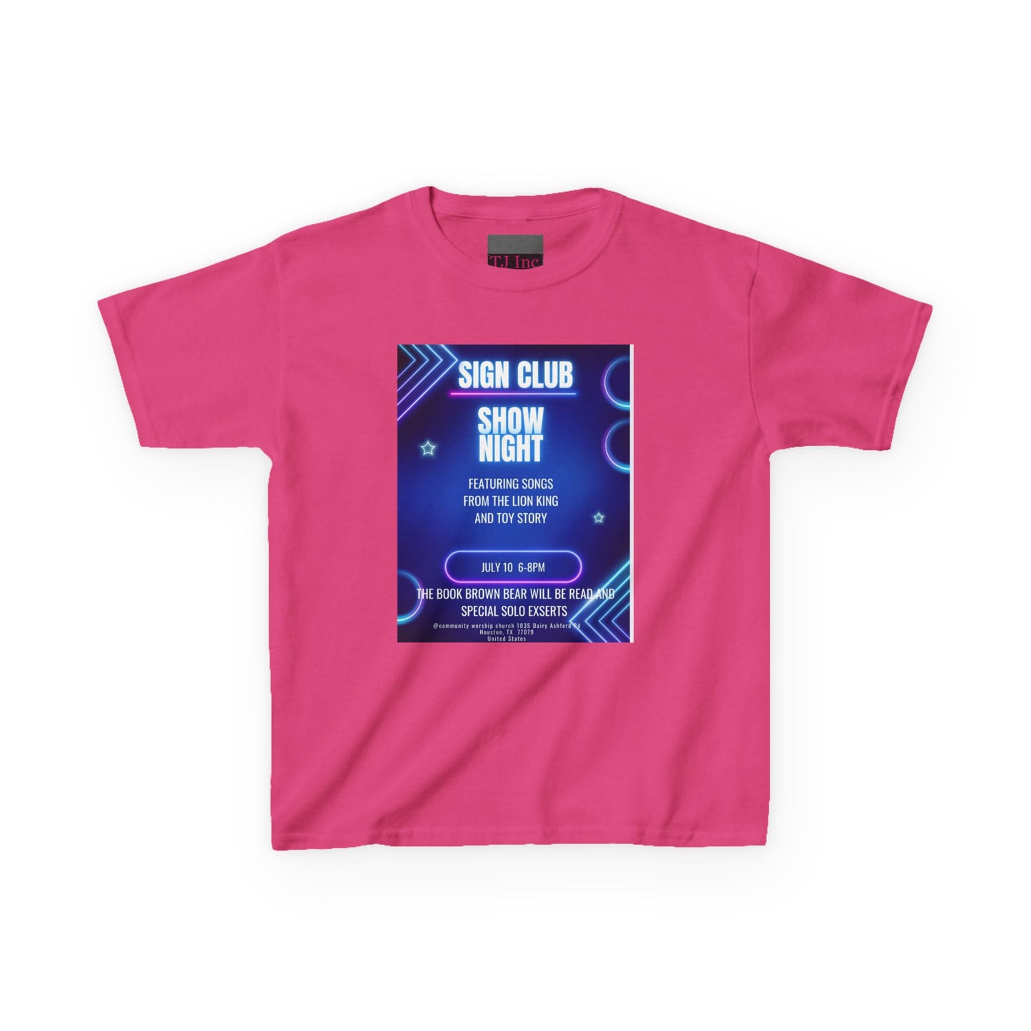 Kids show shirt