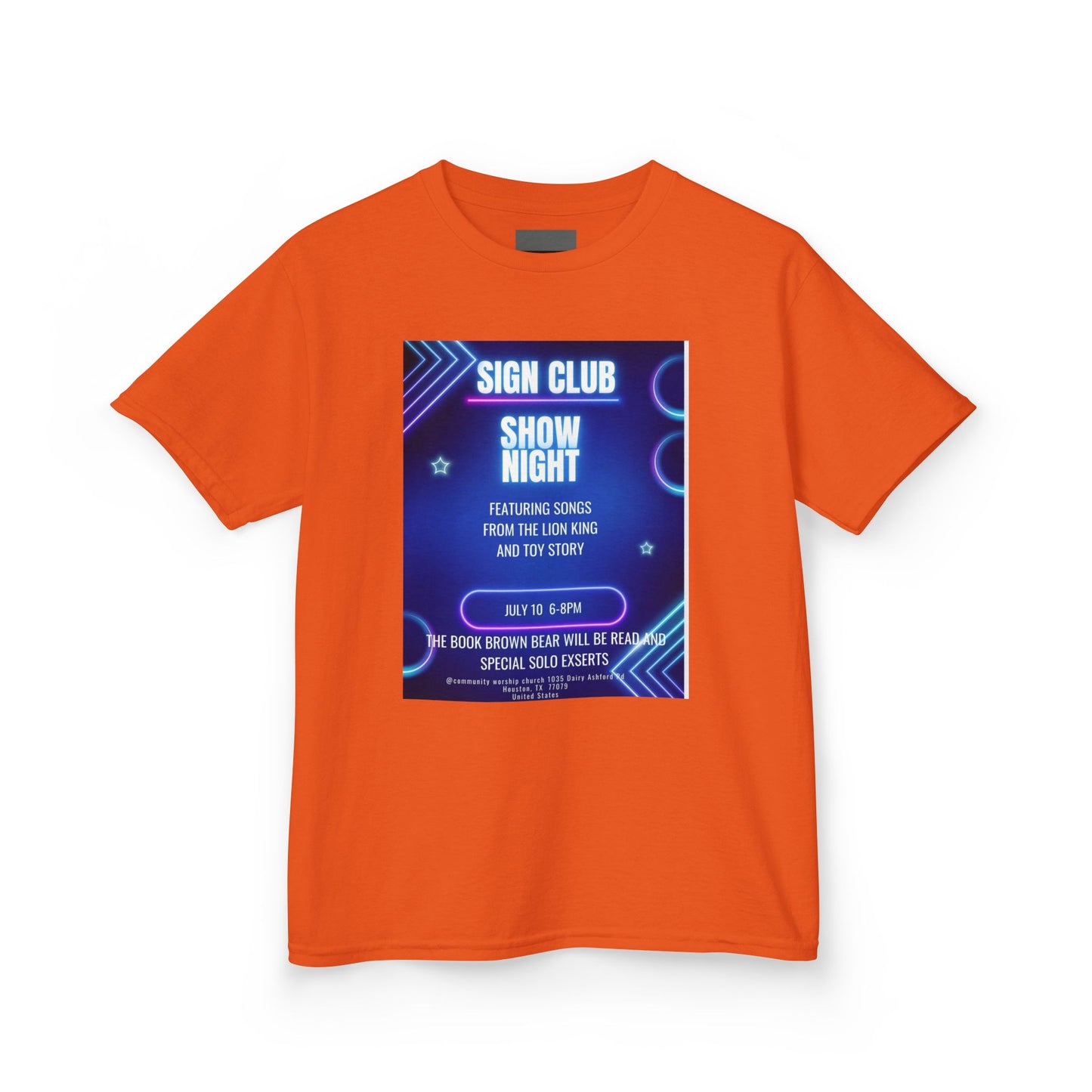 Kids show shirt