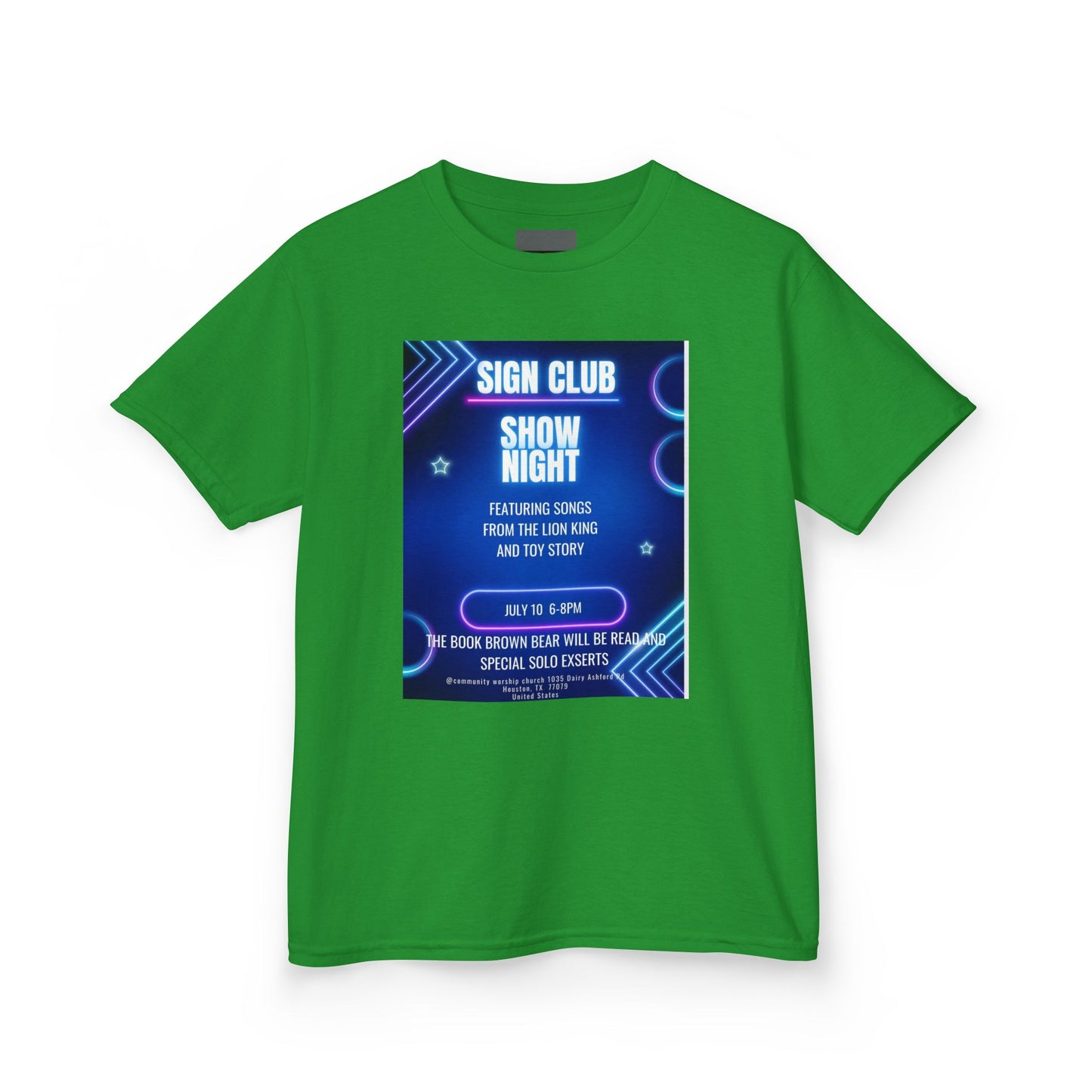 Kids show shirt