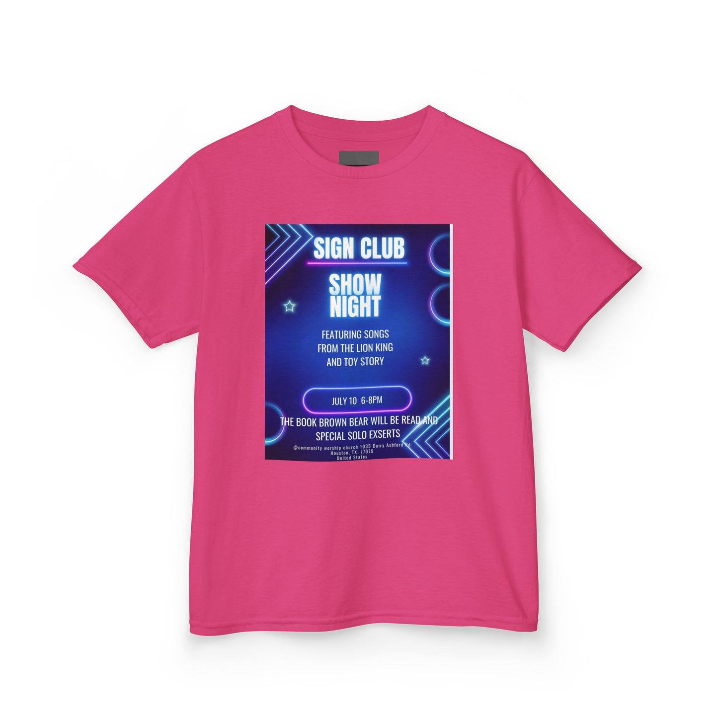 Kids show shirt