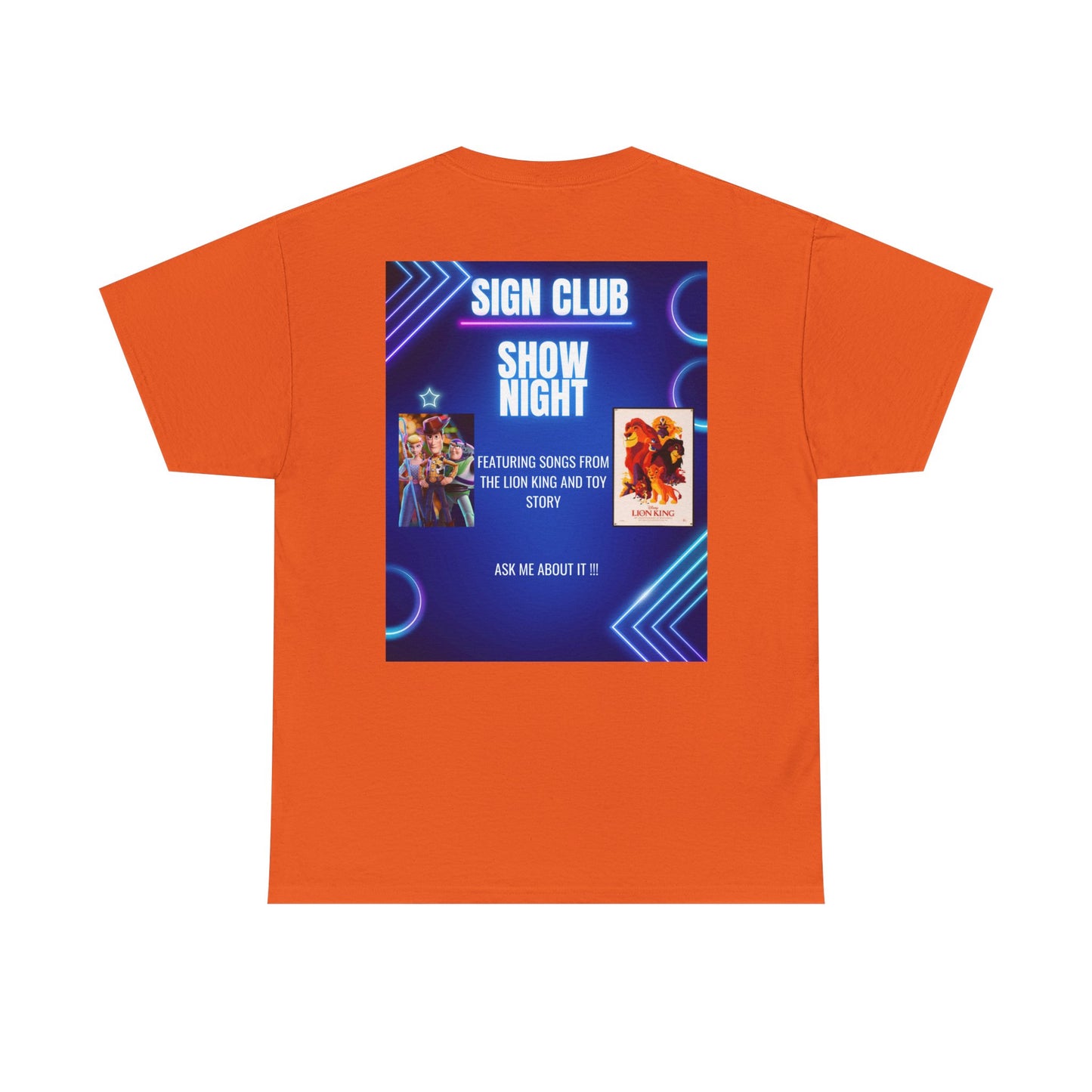 Unisex adult show shirts