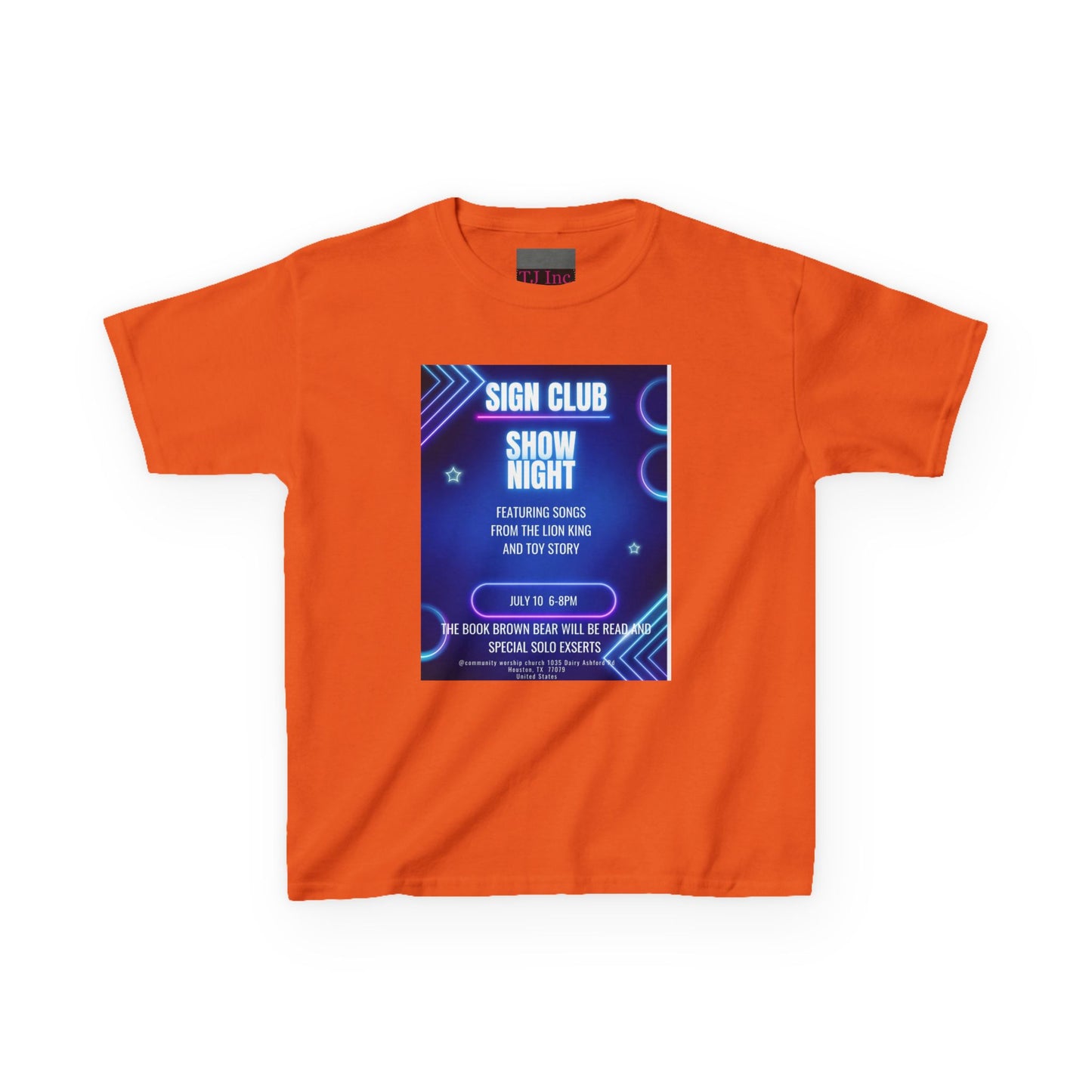 Kids show shirt