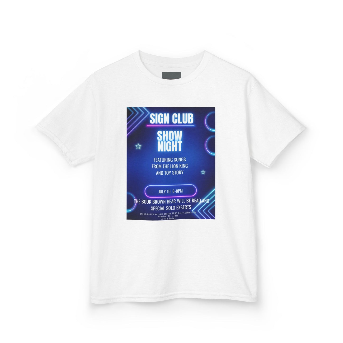 Kids show shirt