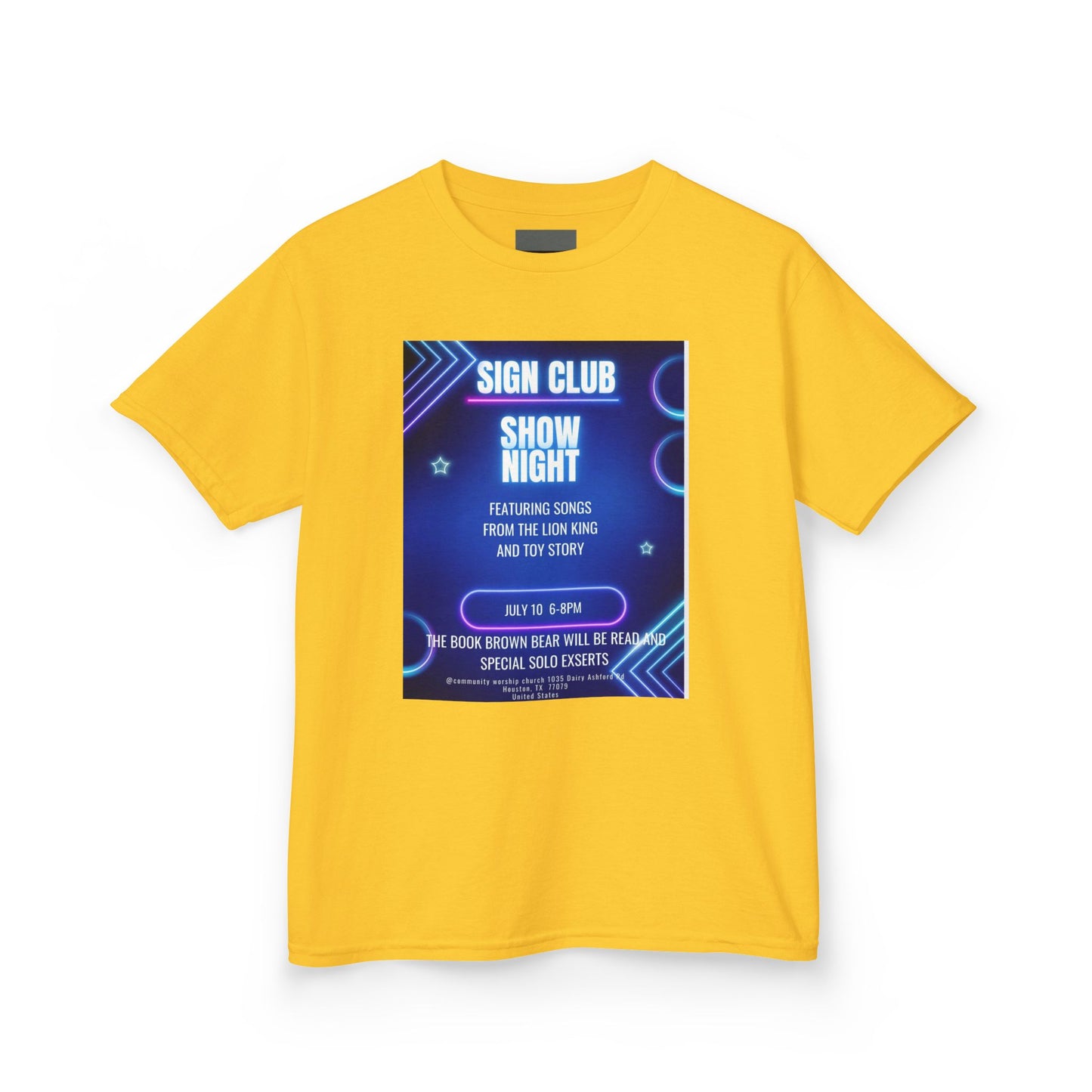Kids show shirt