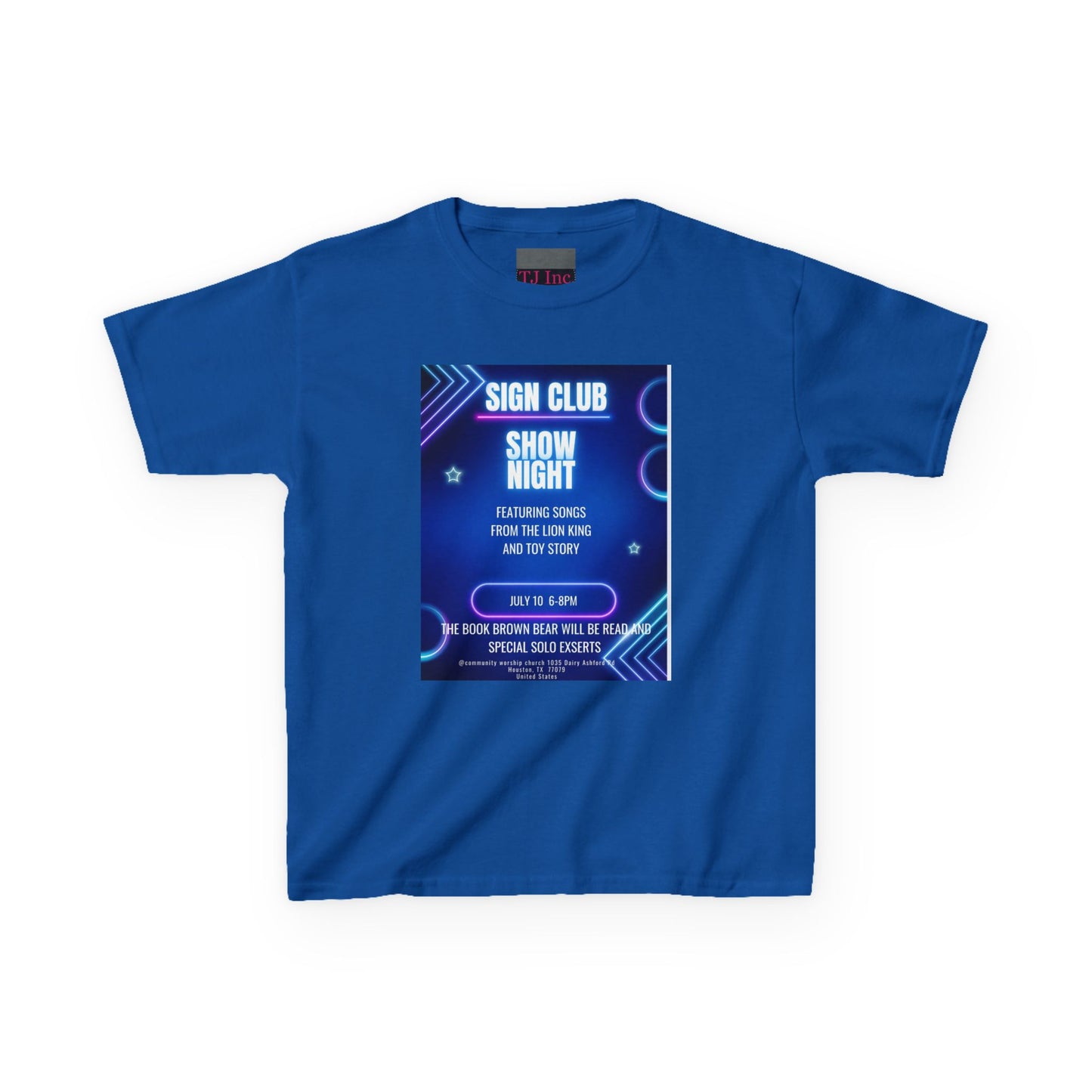 Kids show shirt