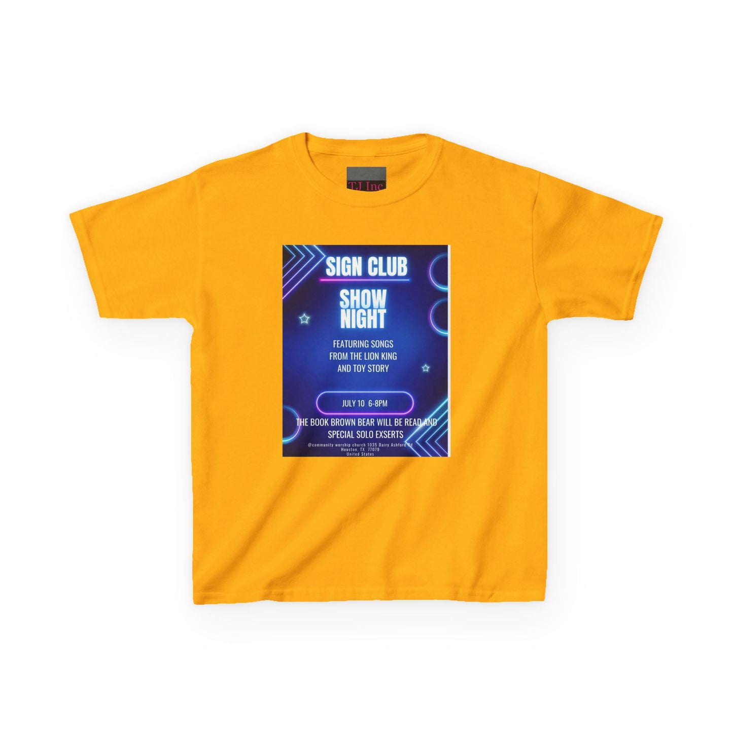 Kids show shirt