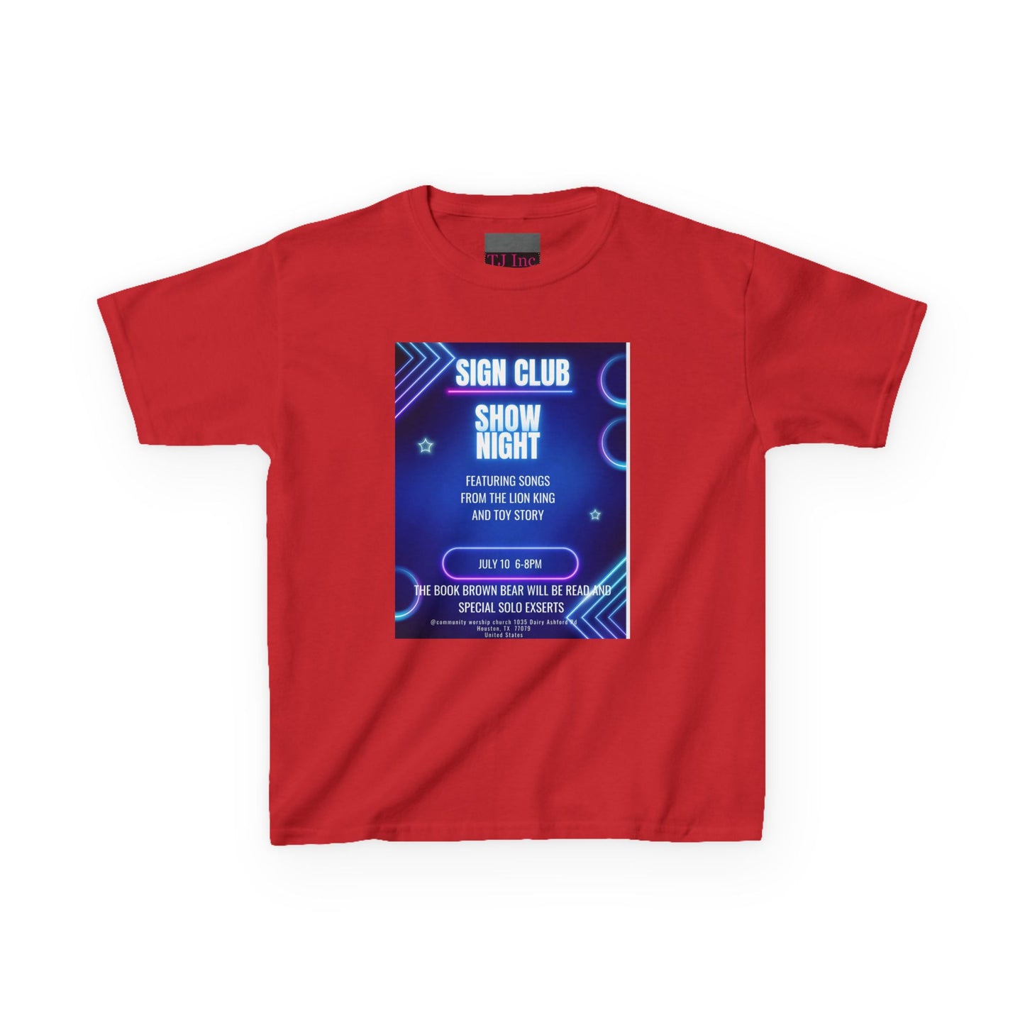 Kids show shirt