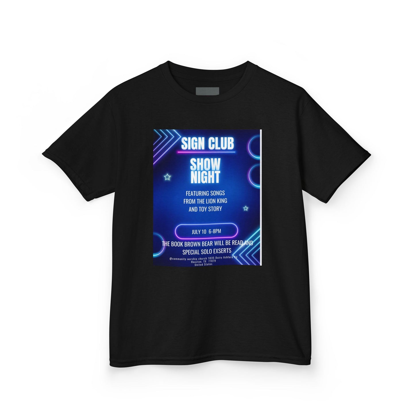 Kids show shirt