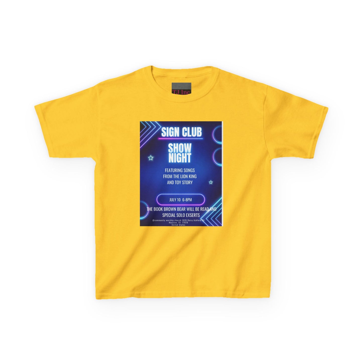 Kids show shirt