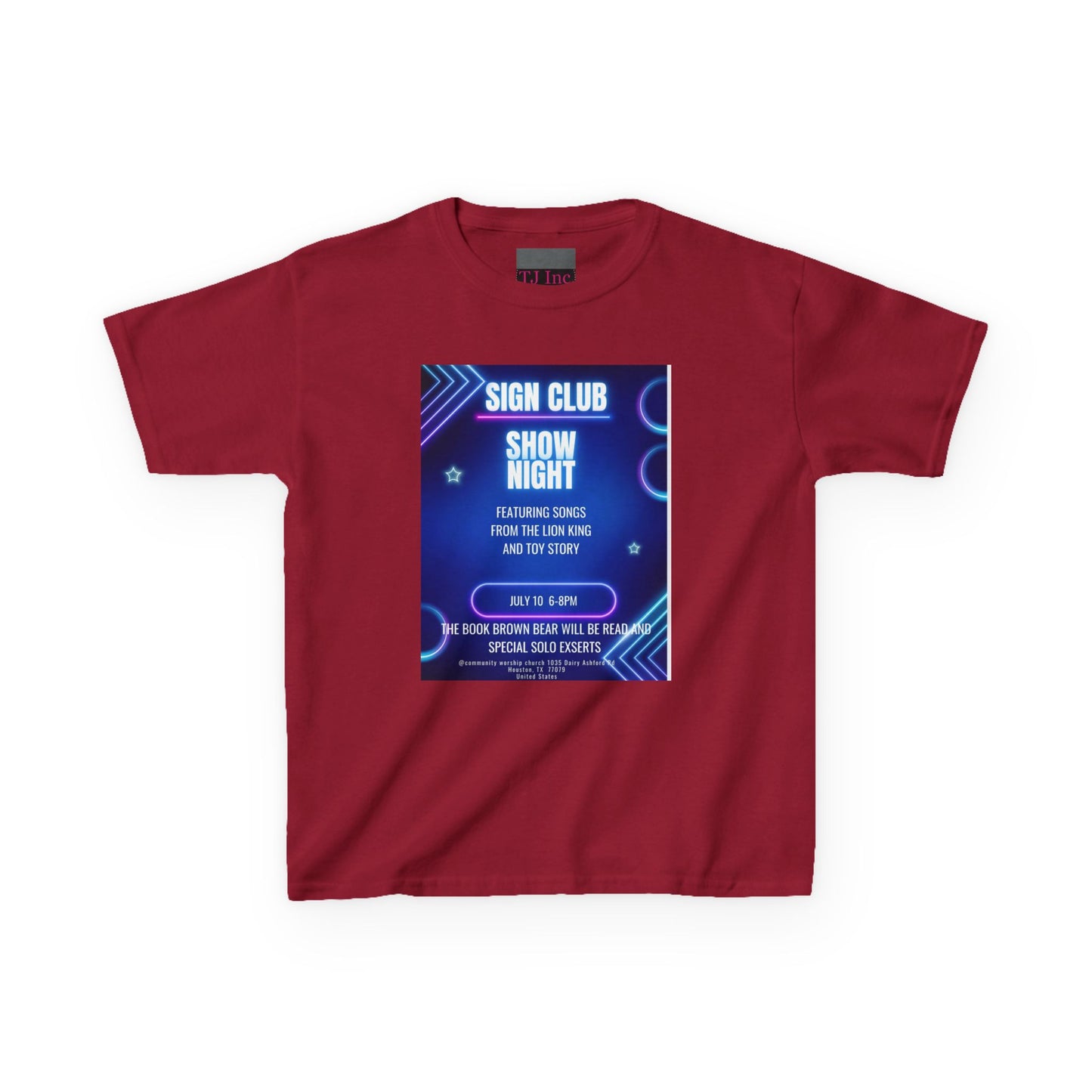 Kids show shirt