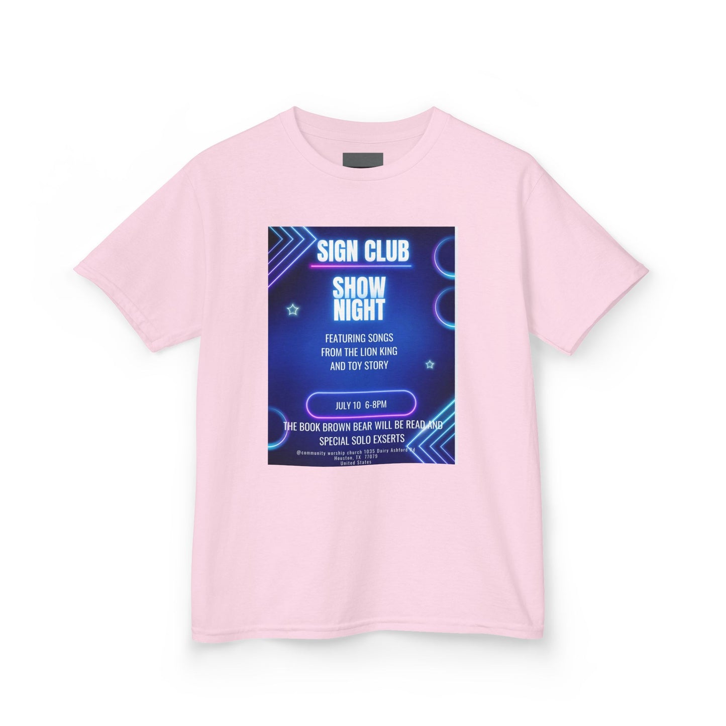 Kids show shirt