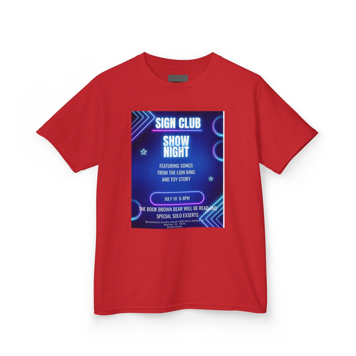 Kids show shirt
