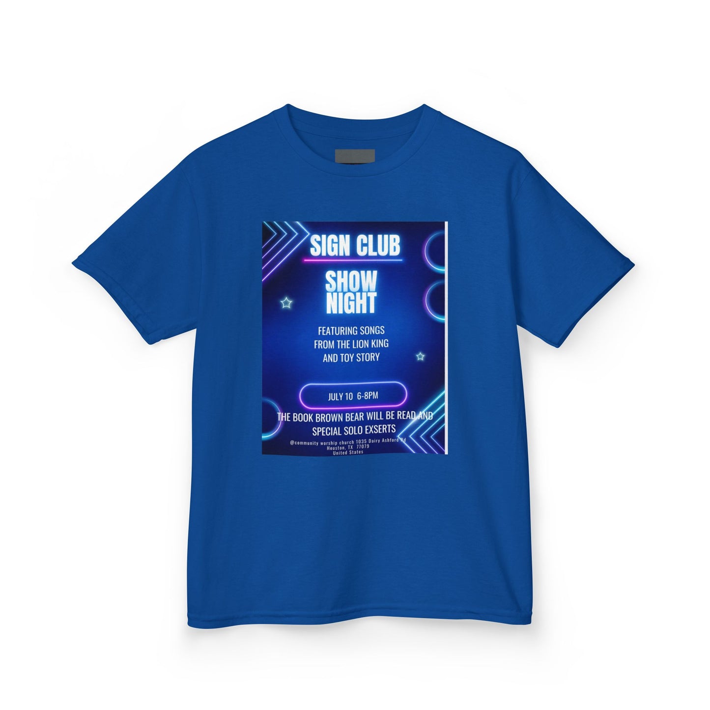 Kids show shirt