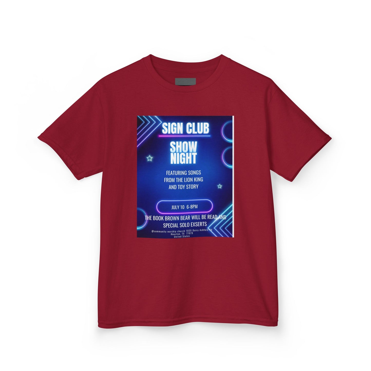 Kids show shirt